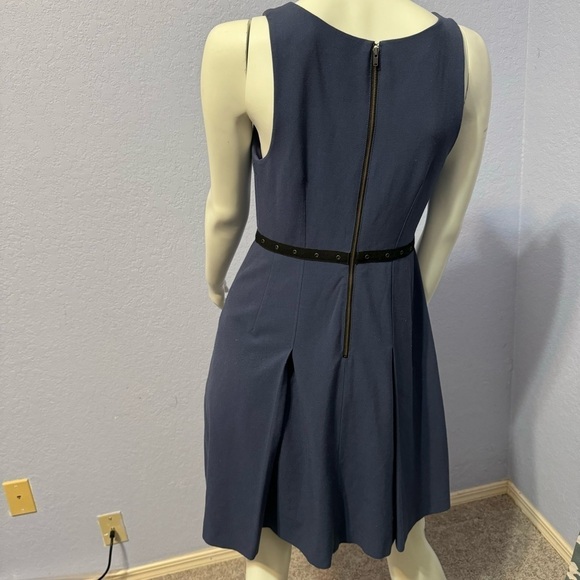 Tracy Reese Vintage Fit And Flare Belted Secure Pockets Sleeveless Dress - Picture 6 of 6